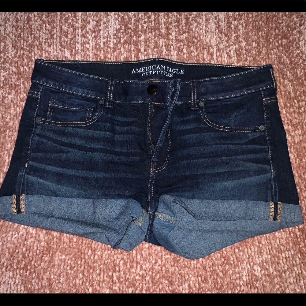 american eagle midi shorts